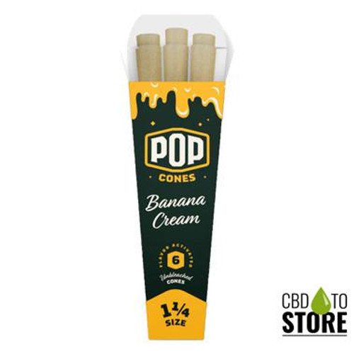 Pop Cones Unbleached 1 1/4 Size Cones - Pack of 6 - Display of 24 Packs (MSRP $3.50 Each) Pop Cones Unbleached 1 1/4 Size Cones - Pack of 6 - Display of 24 Packs (MSRP $3.50 Each)