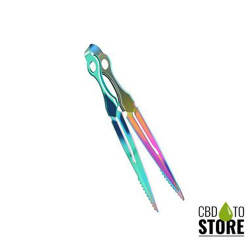Zebra Smoke Metal Handle Tong - Assorted Colors (MSRP $4.50)