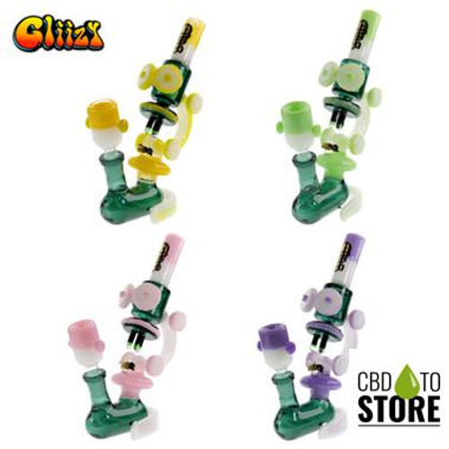 Gliizy Microworld Glass Water Pipe - 320 Grams - 7.8 Inches (MSRP $125.00) Gliizy Microworld Glass Water Pipe - 320 Grams - 7.8 Inches (MSRP $125.00)