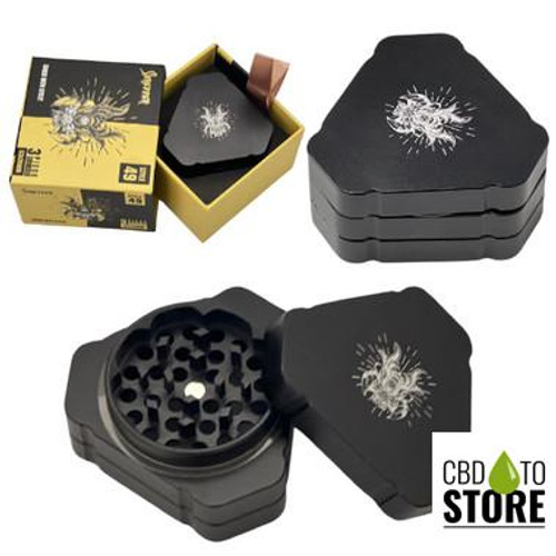 Shredder Large Grinder Triangular Shape - Style 49 - 63mm - 3 Part (MSRP $26.00) Shredder Large Grinder Triangular Shape - Style 49 - 63mm - 3 Part (MSRP $26.00)