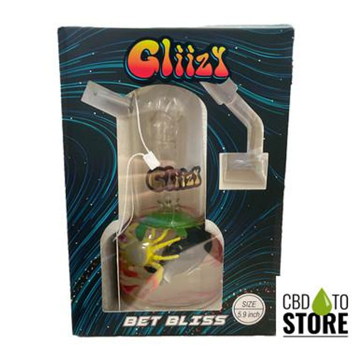 Gliizy Bet Bliss Glass Water Pipe With Quartz Banger Nail - 450 Grams - 5.9 Inches (MSRP $40.00)
