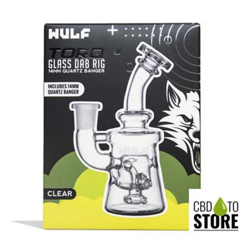 Wulf Mods Torq Glass Water Pipe Dab Rig With Quartz Banger - 190 Grams - 6.5 Inches (MSRP $54.99)