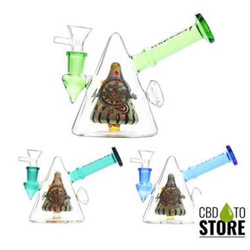 Shadow Glass Mini Cone Water Pipe - 300 Grams - 5 Inches - Assorted Colors [SGE-138] (MSRP $44.00)