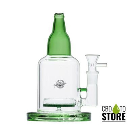 Shadow Glass Bottle Shaped Water Pipe With Inset Perc - 700 Grams - 9 Inches - Assorted Colors [SGE-156] (MSRP $48.00)