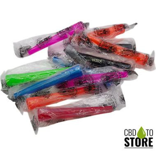 Pharaohs XXL Hookah Male Plastic Mouth Tips - Assorted Colors - Pack of 100 (MSRP $0.50 Each)