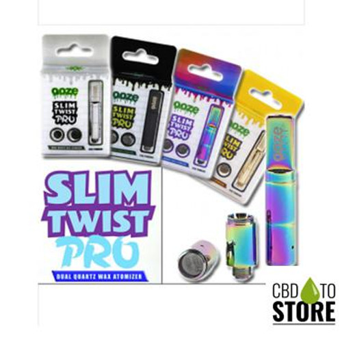 Ooze Slim Twist Pro 510 Thread Dual Quartz Atomizer (MSRP $14.99)