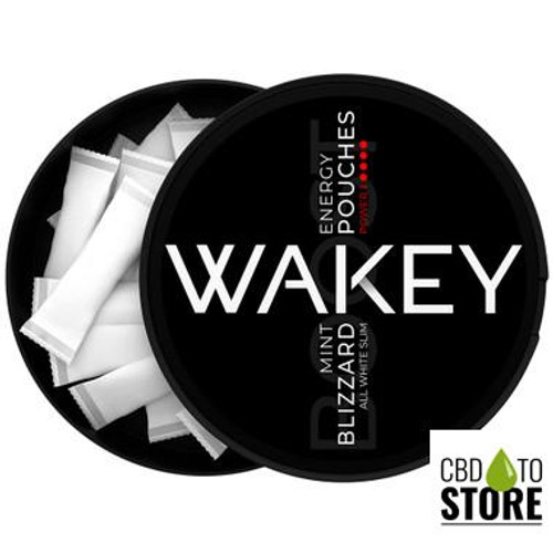 Wakey Energy Caffeine Pouches - 20 Pouches Per Can - Pack of 5 Cans (MSRP $6.99 Each)