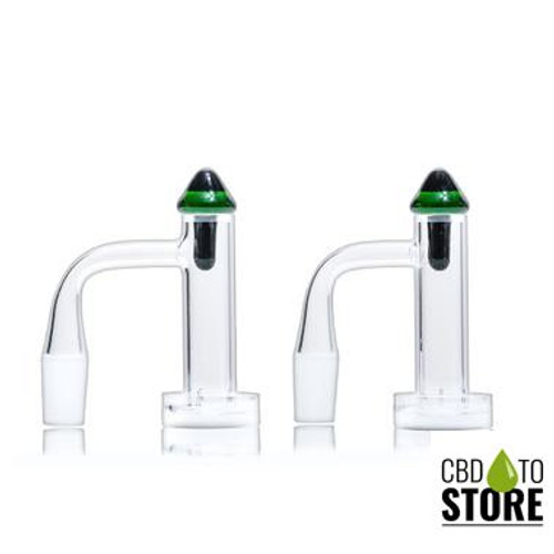 Dragon Platinum Tower Terp Slurper Quartz Banger Frosted Joint - 90 Degree - Assorted Designs [QB-104] (MSRP $12.00)