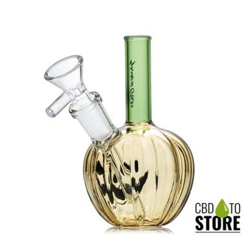 Shadow Glass Pumpkin Water Pipe Bong Glow In The Dark - 130 Grams - 5 Inches - Assorted Colors [SGE-173] (MSRP $19.00)