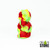 Silicone Water Pipe Dual Skull Design With Diffused Downstem - 230 Grams - 5 Inches - Assorted Colors [SP1077] (MSRP $14.00) - INTERNAL