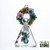 Dragon Platinum Water Pipe Floral Wreath Design & Diffused Downstem - 5.9 Inches - 300 Grams - Assorted Colors [WPE-021] (MSRP $70.00)
