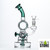 Dragon Platinum Water Pipe Orbital Design Bent Neck Recycler & Circ Perc - 400 Grams - 9.5 Inches - Assorted Colors [WPE-019] (MSRP $61.00)