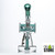 Dragon Platinum Water Pipe Orbital Design Bent Neck Recycler & Circ Perc - 400 Grams - 9.5 Inches - Assorted Colors [WPE-019] (MSRP $61.00)