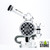 Dragon Platinum Water Pipe Recycler Inclined Neck With Circ Perc - 350 Grams - 8 Inches - Assorted Colors [DGE-397] (MSRP $53.00)