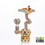 Dragon Platinum Water Pipe Giraffe Shape Bong - 170 Grams - 7.3 Inches - Assorted Colors [WPE-042] (MSRP $77.00)