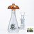 Dragon Platinum Trippy Mushroom Water Pipe Bong Style - 160 Grams - 5.2 Inches - Assorted Colors [WPE-061] (MSRP $62.00)