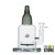 Shadow Glass Bottle Shaped Water Pipe With Inset Perc - 700 Grams - 9 Inches - Assorted Colors [SGE-156] (MSRP $48.00)