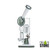Shadow Glass Water Pipe Recycler With Inclined Neck & Double Perc - 10.5 Inches - 700 Grams - Assorted Colors [SGD-033] (MSRP $52.00)