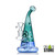 Dragon Glass Water Pipe Bong With Circ Perc - 185 Grams - 7.5 Inches - Assorted Colors [DGE-423] (MSRP $28.00)