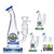 Shadow Glass Water Pipe Thick Base With Inline Perc - 240 Grams - 7 Inches - Assorted Colors [SGE-164] (MSRP $24.00)