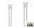 Glass Frosted Top Flush Fit Diffused Downstem - Assorted Colors [DOS-001] (MSRP $2.50)