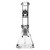 Calibear Straight Tube Bong Water Pipe Beaker Base With Diffused Downstem & Ice Catcher - 1275 Grams - 11.6 Inches - Assorted Colors [CB002-12]