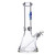 Calibear Straight Tube Bong Water Pipe Beaker Base With Diffused Downstem & Ice Catcher - 1275 Grams - 11.6 Inches - Assorted Colors [CB002-12]
