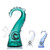 Dragon Glass Tentacle Water Pipe With Inline Perc - 120 Grams - 5.5 Inches - Assorted Colors [DGE-447]