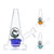Dragon Glass Pumpkin Insert Cone Shape Water Pipe - 230 Grams - 6 Inches - Assorted Colors [DGE-466]