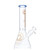 Dragon Glass Straight Tube Bong Water Pipe Beaker Base With Diffused Downstem & Ice Catcher - 370 Grams - 10 Inches - Assorted Colors [DGE-470]