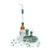 Dragon Glass Locomotive Theme Water Pipe With Inline Perc - 880 Grams - 8 Inches - Assorted Colors [DGB-069]