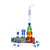 Dragon Glass Locomotive Theme Water Pipe With Inline Perc - 880 Grams - 8 Inches - Assorted Colors [DGB-069]