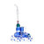 Dragon Glass Locomotive Theme Water Pipe With Inline Perc - 880 Grams - 8 Inches - Assorted Colors [DGB-069]
