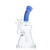 Dragon Glass Bell Shape Hand Water Pipe With Bent Neck & Inline Perc - 320 Grams - 8 Inches - Assorted Colors [DGE-467]