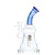 Dragon Glass Bell Shape Hand Water Pipe With Bent Neck & Inline Perc - 320 Grams - 8 Inches - Assorted Colors [DGE-467]