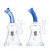 Dragon Glass Bell Shape Hand Water Pipe With Bent Neck & Inline Perc - 320 Grams - 8 Inches - Assorted Colors [DGE-467]