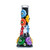 Dragon Glass Psychedelic Flower Glow In The Dark Water Pipe - 600 Grams - 10 Inches - Assorted Colors [DGE-476]