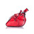 Dragon Glass Anatomical Heart Hand Pipe - 145 Grams - 3.5 Inches - Assorted Colors [DGH-064]