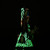 Shadow Glass Monster Character With Mushrooms Glow In The Dark Water Pipe - 440 Grams - 10 Inches - Assorted Colors [SGE-202]