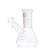 Dragon Glass Mini Beaker Bong Water Pipe With Ice Catcher - 270 Grams - 6 Inches - Assorted Colors [DGE-479]