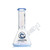 Dragon Glass Straight Tube Beaker Bong Water Pipe With Ice Catcher & Diffused Downstem - 325 Grams - 9 Inches - Assorted Colors [DGE-483]