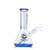 Dragon Glass Straight Tube Beaker Bong Water Pipe With Ice Catcher & Diffused Downstem - 325 Grams - 9 Inches - Assorted Colors [DGE-483]