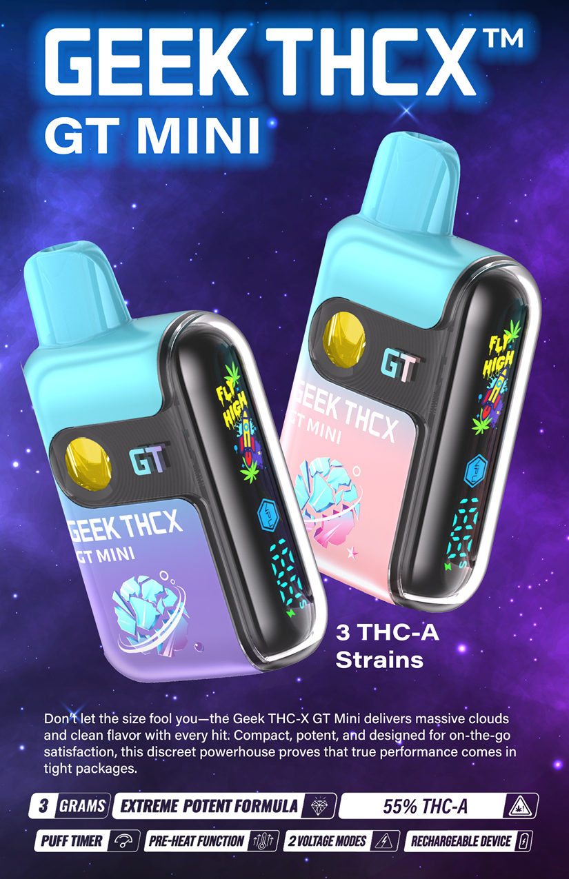 Geek THCX GT THCA Mini Maxx Disposable Delta CBD Device