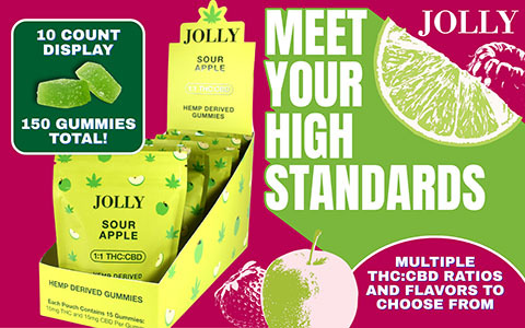 Meet your high standards with Jolly Gummies in a multiple thc|cbd ratios and flavors to choose from