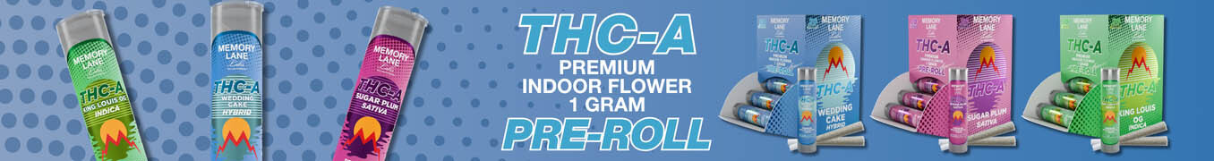 
Memory Lane Labs THC-A Premium Indoor Flower Pre-Rolls 1G