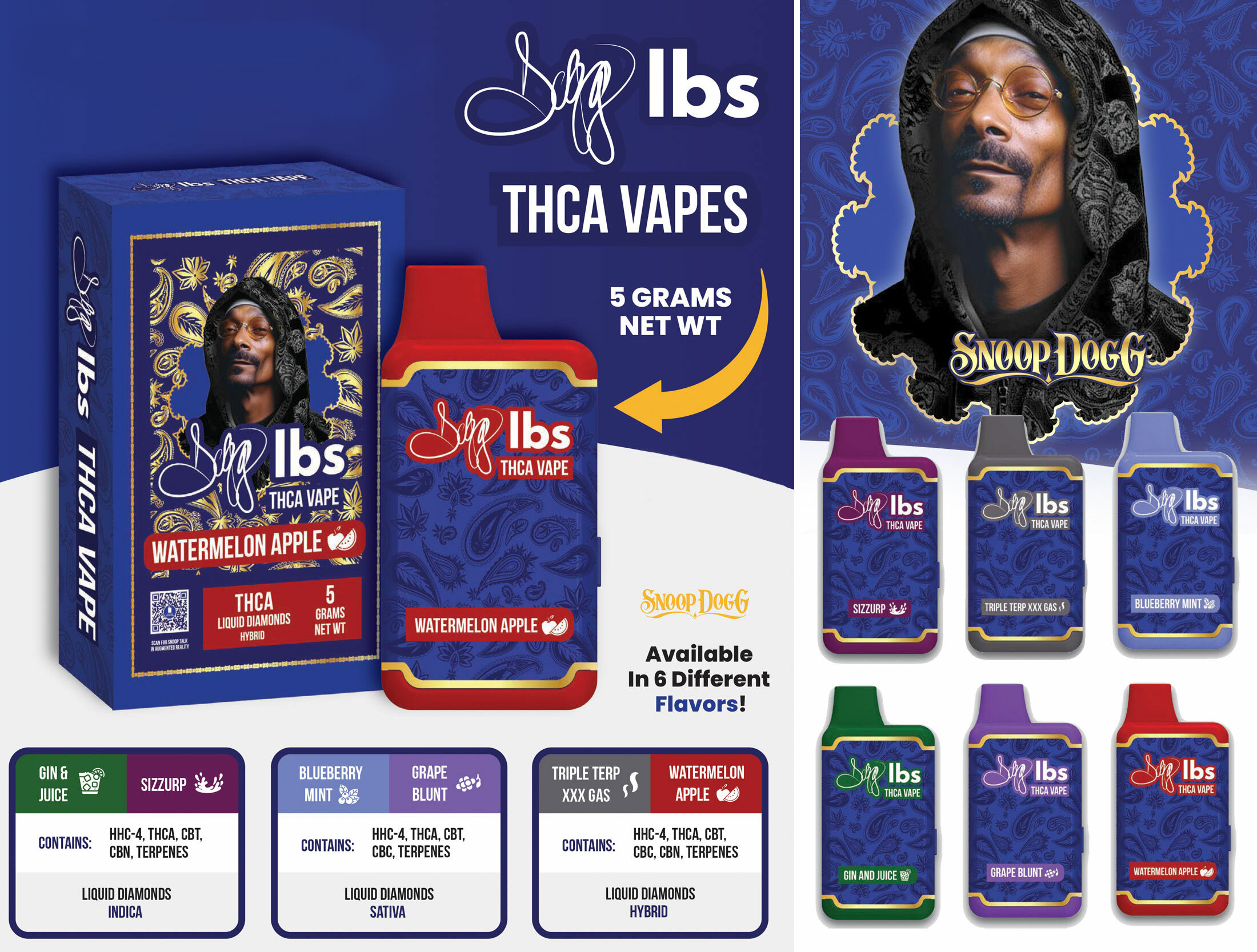 Snoop Dogg Lbs Disposable delta cbd vape wholesale