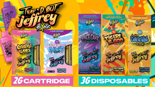 Trap'd Out Jeffrey 2G Cartridges and 3G Disposables