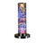 13" Silver Metal Column LED Rope Table Lamp With Clear