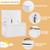 Safety Hinge Wooden Chest Organizer Toy Storage Box-Gray B593-HW55248color