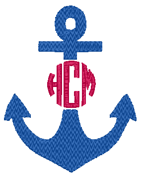 Anchor Chevron Monogram